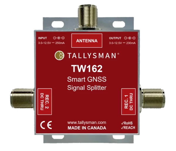 Calian TW162 1-to-2 Port Smart Power GNSS Signal Splitter