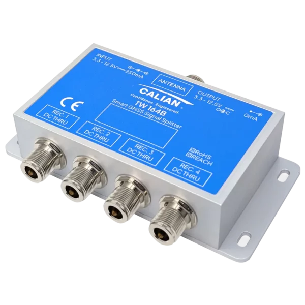 Calian TW164B 1-to-4 Port Smart Power GNSS Signal Splitter