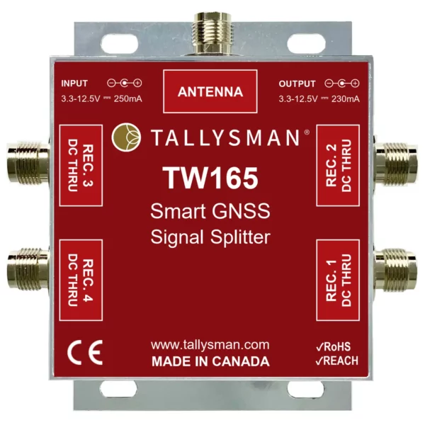 Calian TW165 1-to-4 Port Smart Power GNSS Signal Splitter